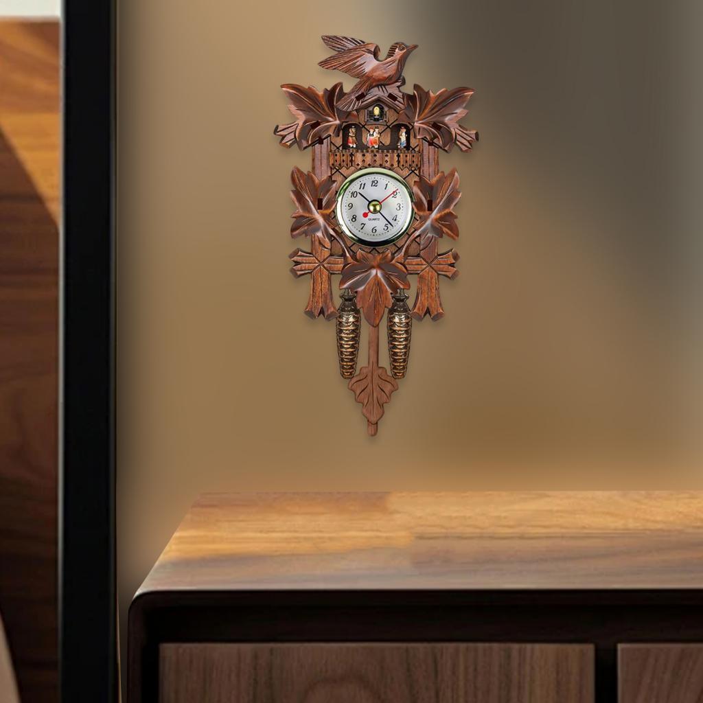 Resin Art Clock - Wall Clock Wooden Cuckoo Pattern Art