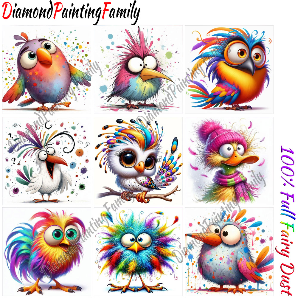 Resin Art Painting - Diamond Painting Family Full Fairy Dust
