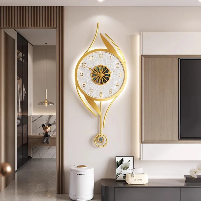 Resin Art Clock - Art Mural Wall Clocks Led Modern
