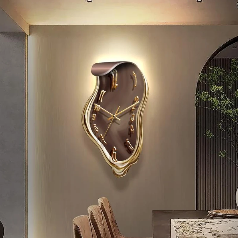 Resin Art Clock - Modern Luxury Wall Clock Unique Artistic