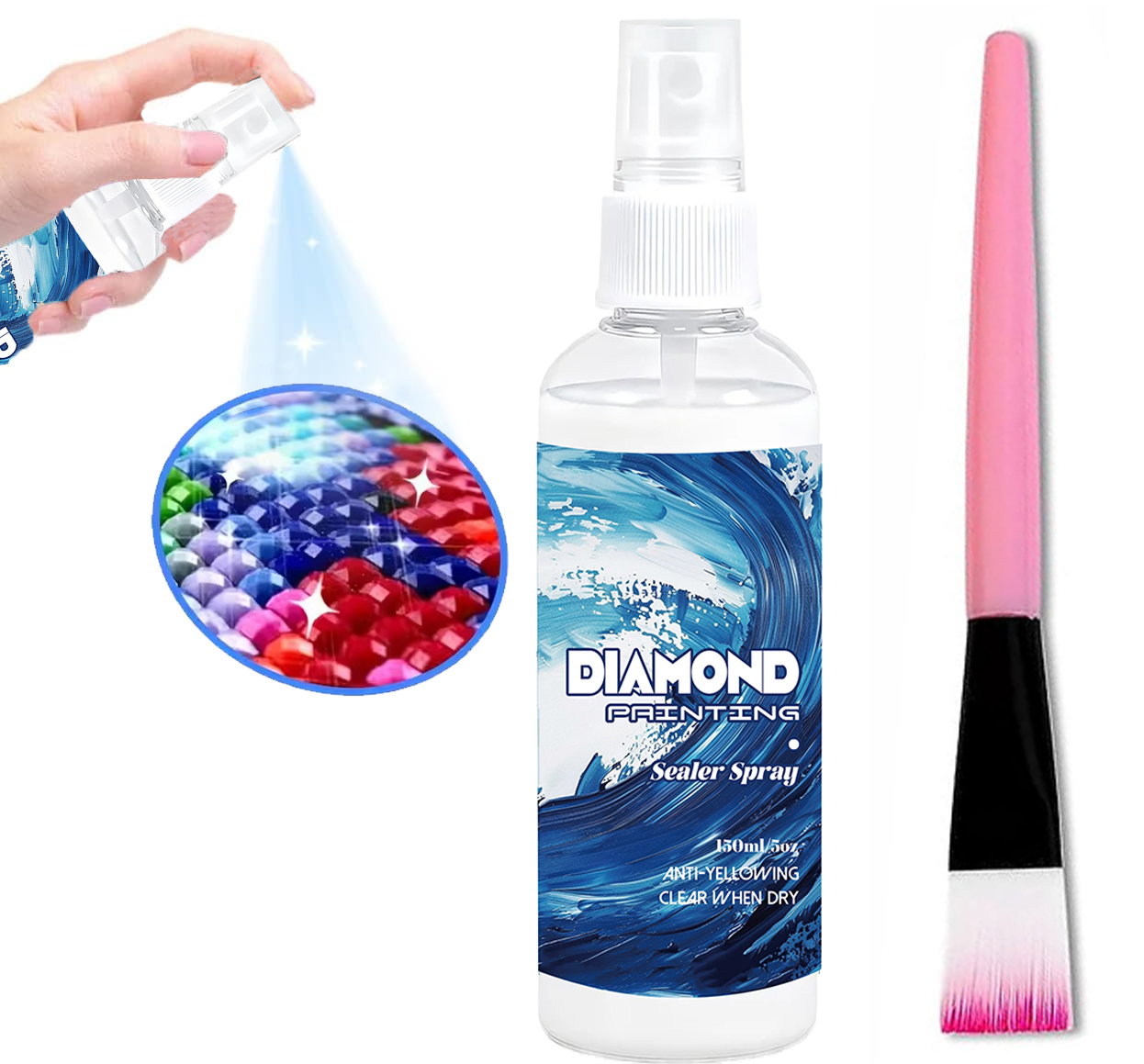 150ml Diamond Painting Sealant - Resin Art Painting ulasan dan harga
