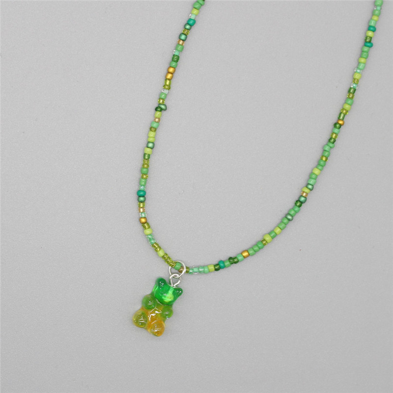New Bohemia Korean Lover Color - Resin Art Necklace ulasan dan harga