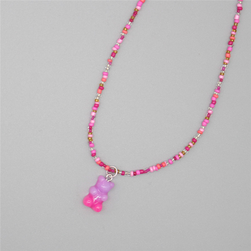 New Bohemia Korean Lover Color - Resin Art Necklace ulasan dan harga