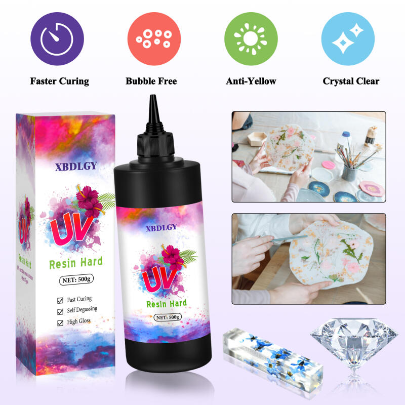 200g/250g/500g UV Resin Hard G - Resin Art Liquid ulasan dan harga