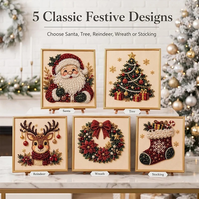 Christmas Pearl Diamond Painti - Resin Art Wall ulasan dan harga