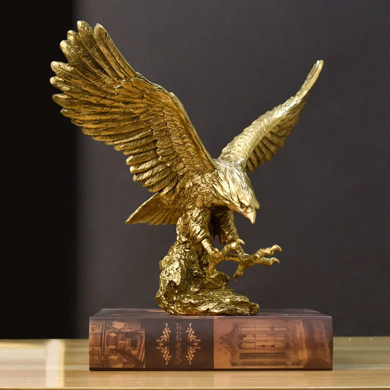 Nordic Resin Golden Eagle Anim - Resin Art Furniture ulasan dan harga