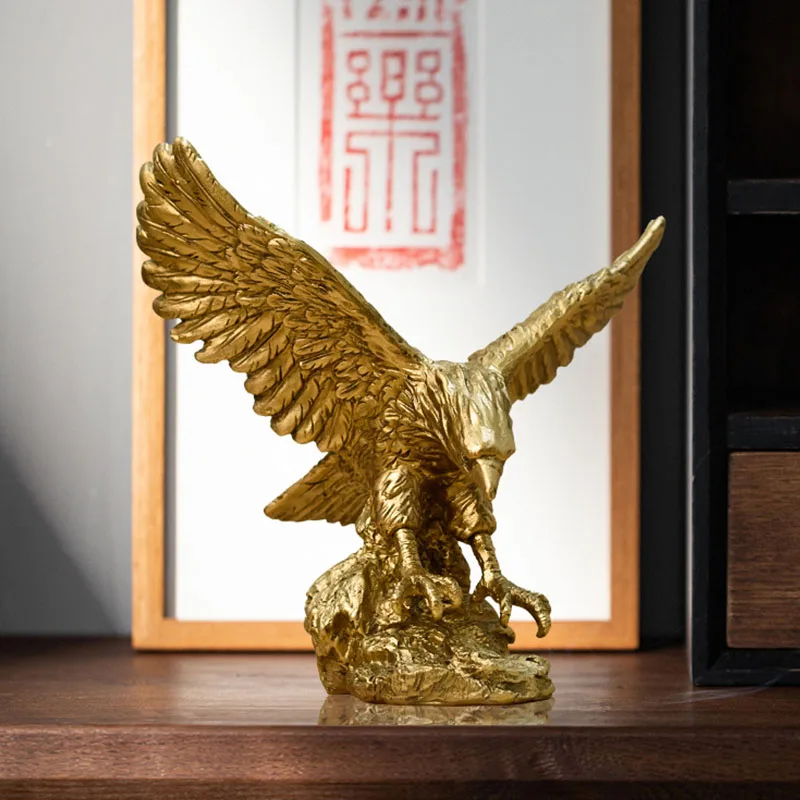 Nordic Resin Golden Eagle Anim - Resin Art Furniture ulasan dan harga
