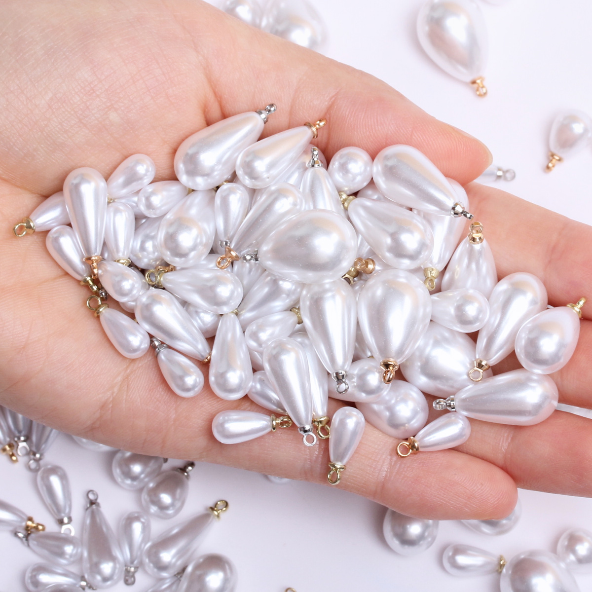 100pcs/bag 10/14/16/18mm Brigh - Resin Art Necklace ulasan dan harga