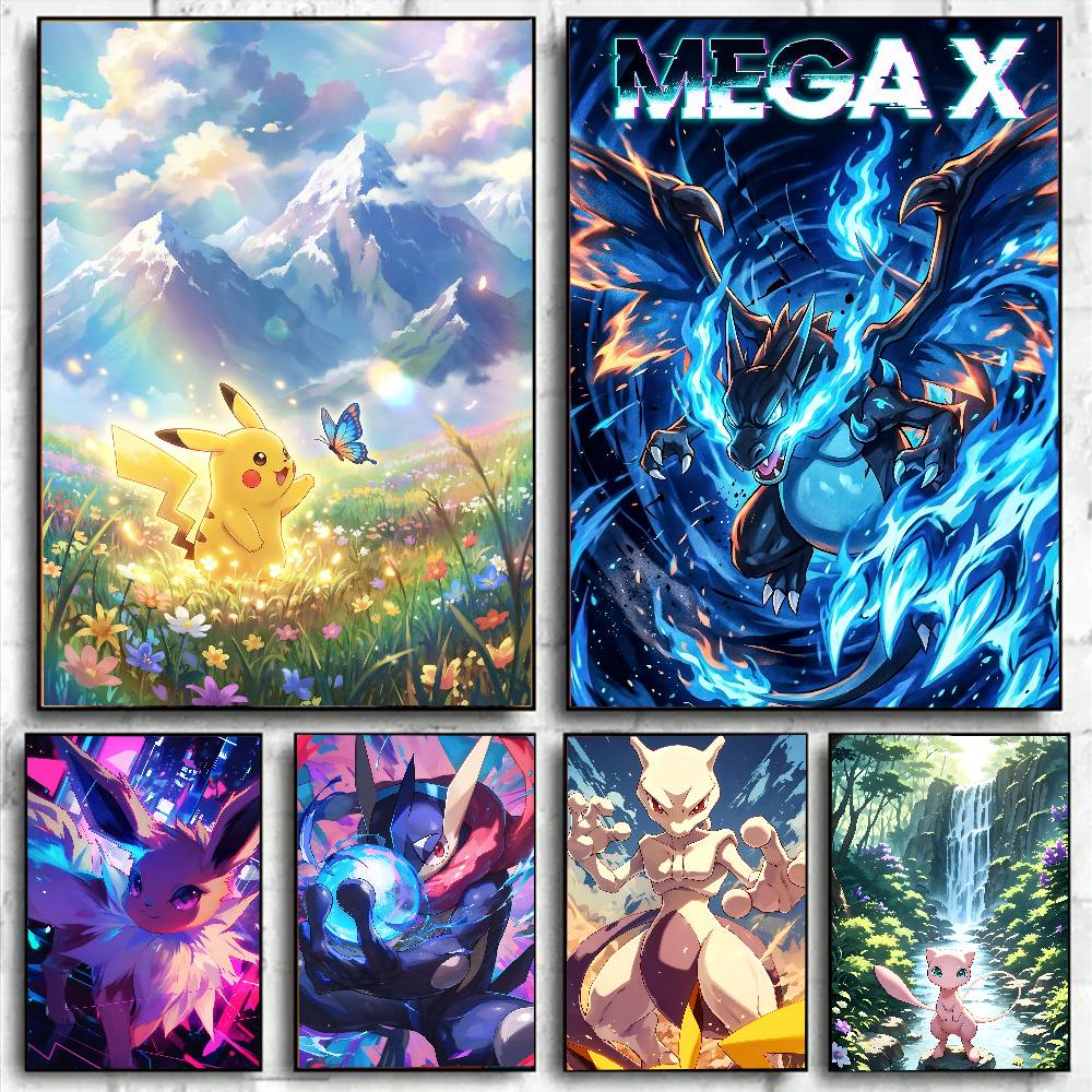 Pokemon Anime Poster Eevee HD  - Resin Art Wall ulasan dan harga