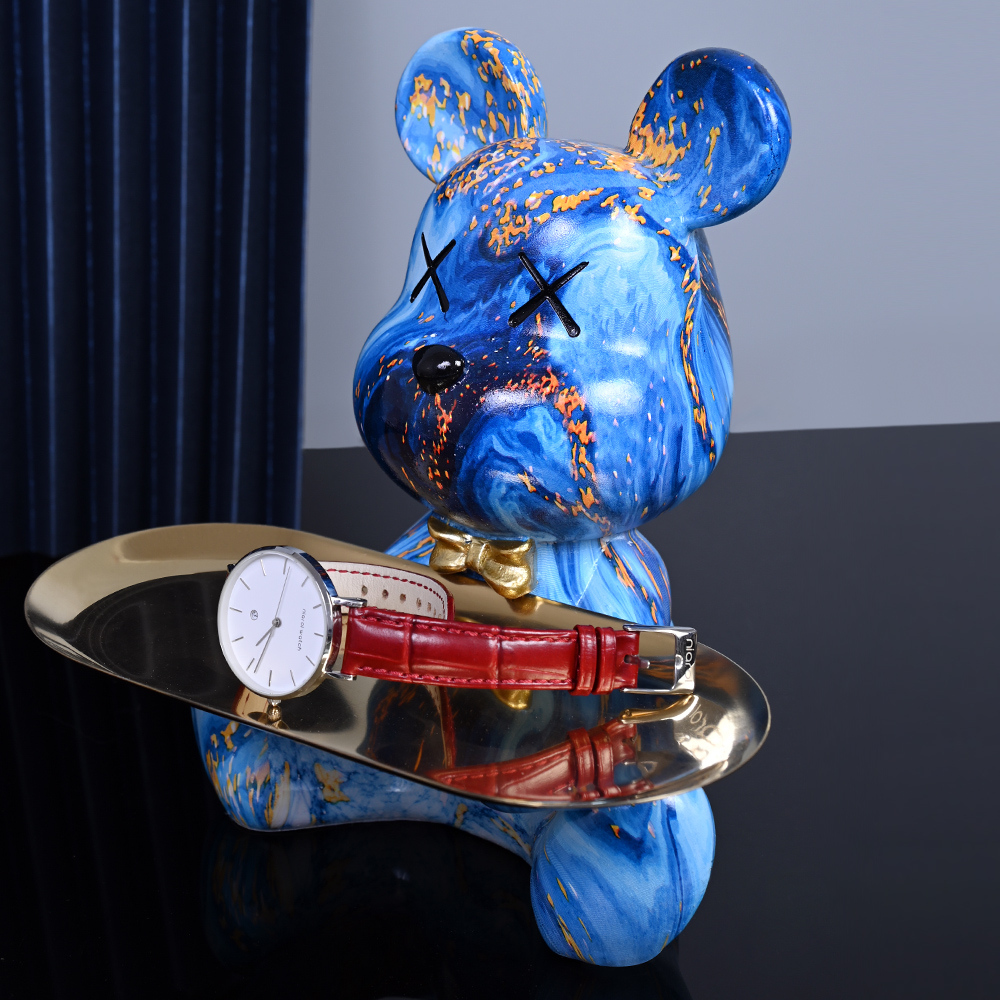 Colorful Bear Statues and Scul - Resin Art Furniture ulasan dan harga