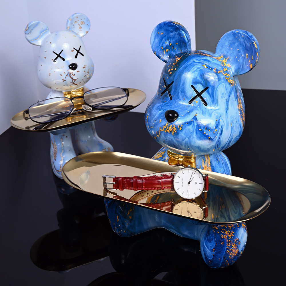 Colorful Bear Statues and Scul - Resin Art Furniture ulasan dan harga