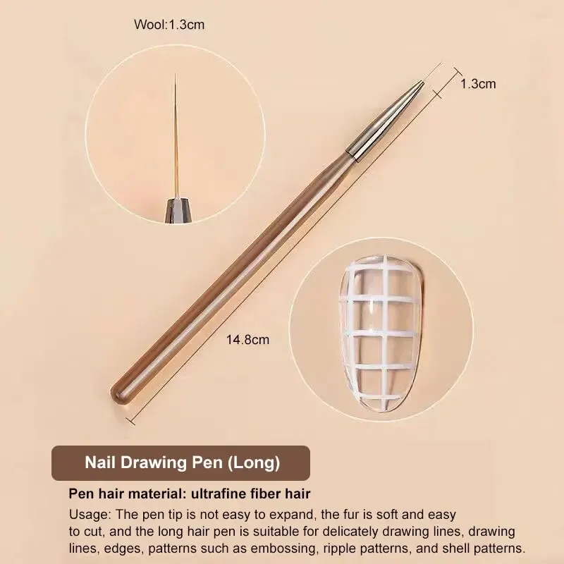 9Pcs Multi Head Nail Art Brush - Resin Art Gel ulasan dan harga