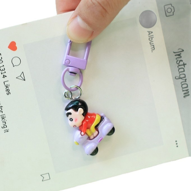 Crayon Shin-chan Keychain High - Resin Art Painting ulasan dan harga