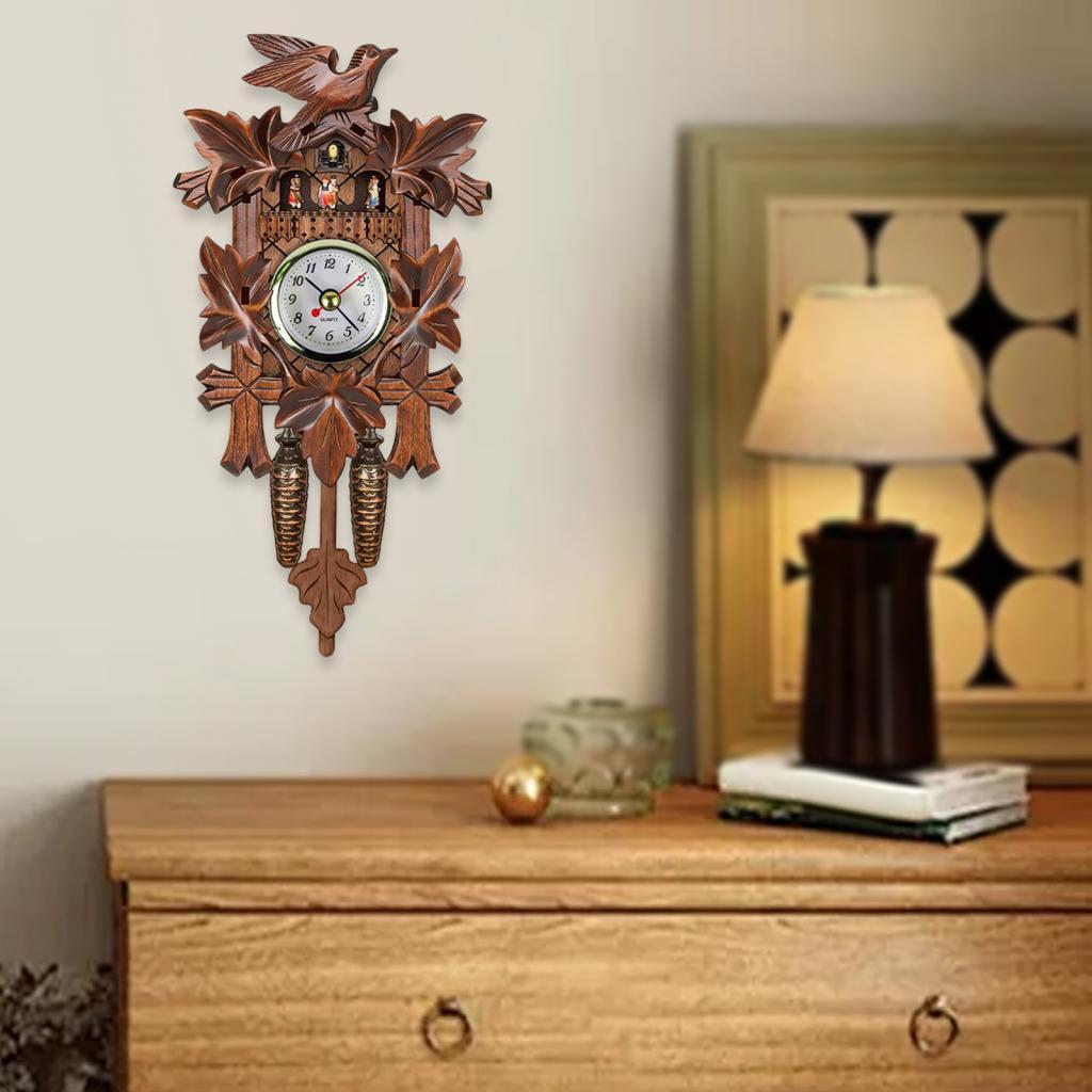 Wall Clock Wooden Cuckoo Patte - Resin Art Clock ulasan dan harga