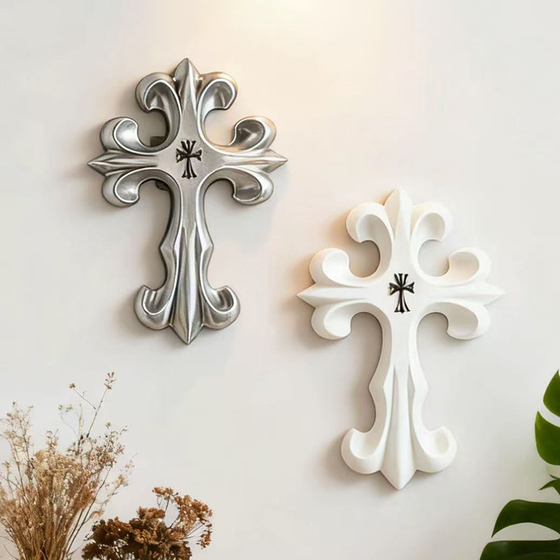 Retro Cross Wall Decor Gothic  - Resin Art Furniture ulasan dan harga