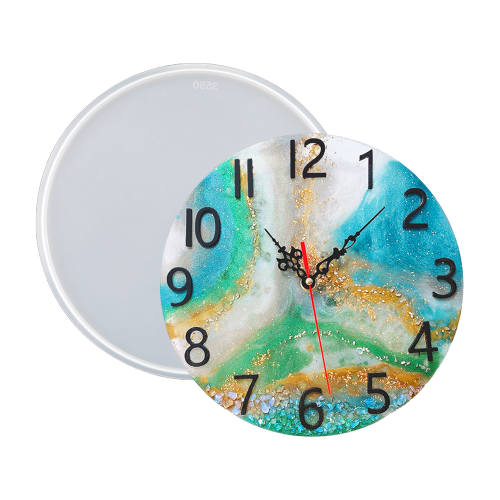 DM283 Round Roman Numerals Epo - Resin Art Clock ulasan dan harga