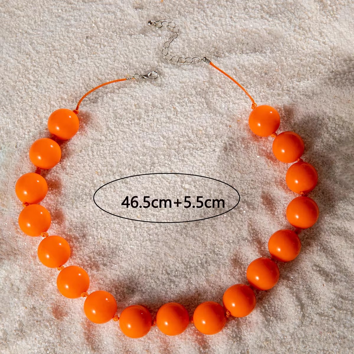Tocona New Colorful Big Bead C - Resin Art Necklace ulasan dan harga