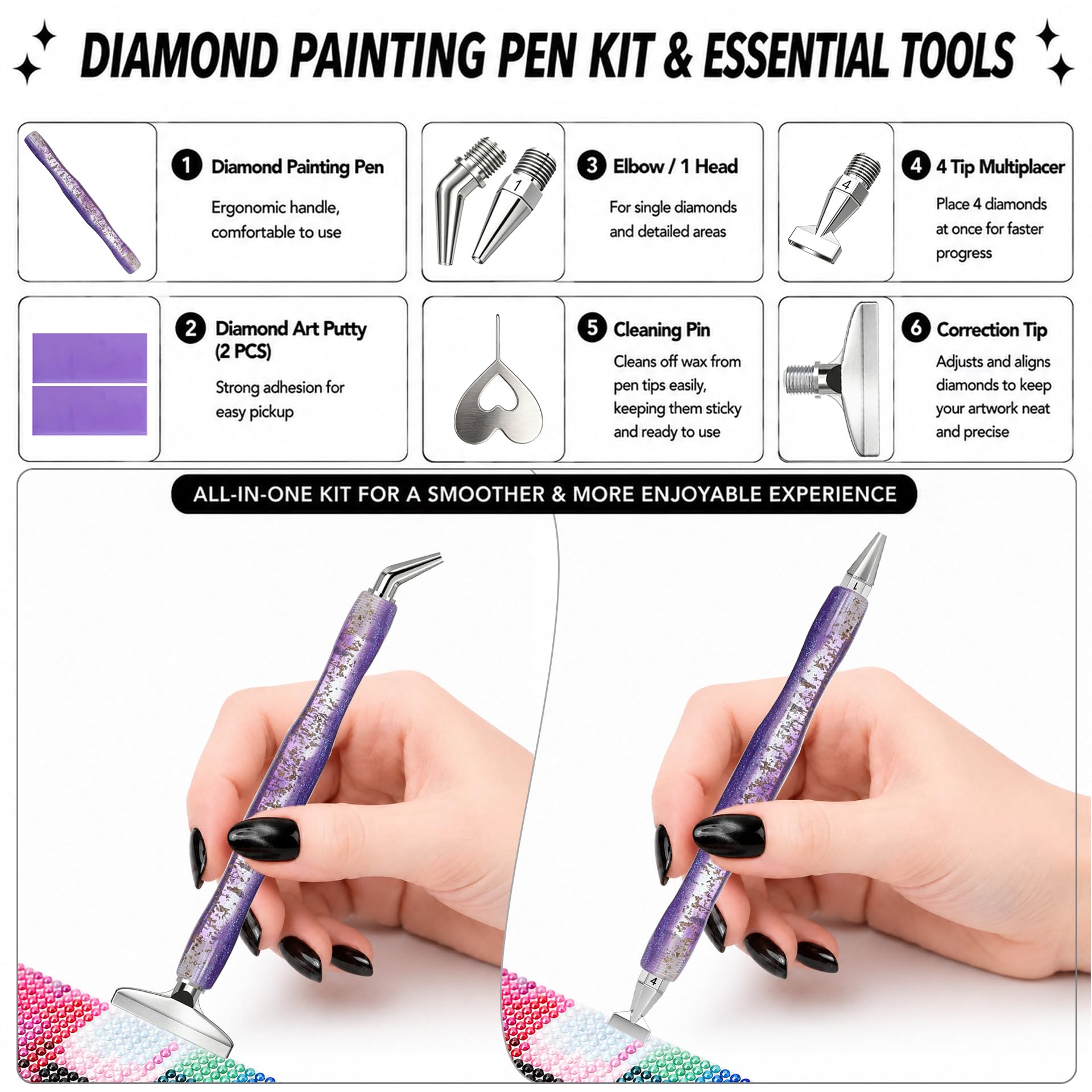 Diamond painting art pen, with - Resin Art Painting ulasan dan harga