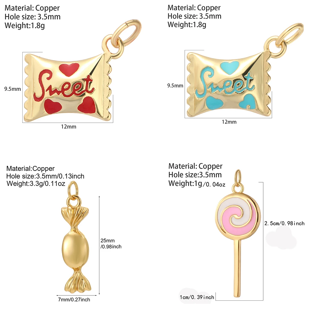 Bohemian Candy Lollipop Charm  - Resin Art Necklace ulasan dan harga
