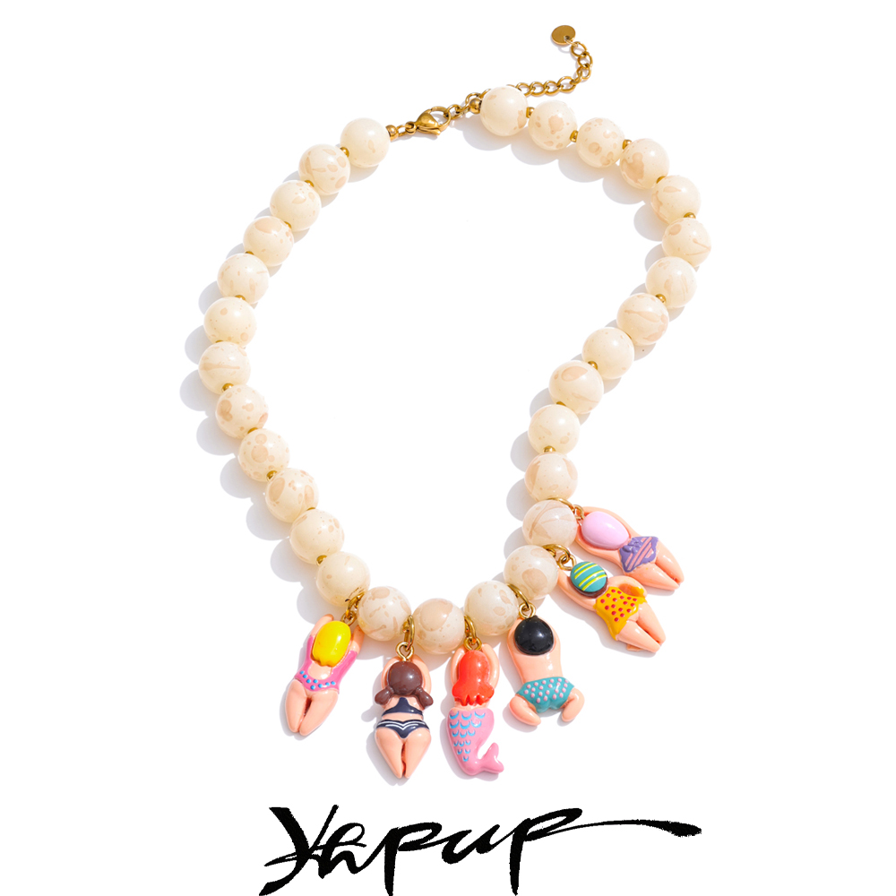 Yhpup Stylish Unique Handmade  - Resin Art Necklace ulasan dan harga