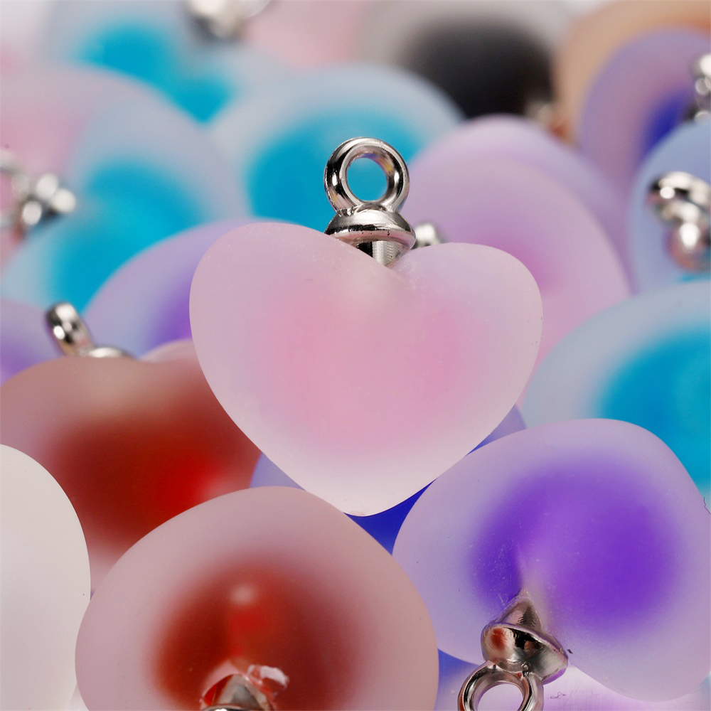10pcs/lot Resin Frosted Multic - Resin Art Necklace ulasan dan harga