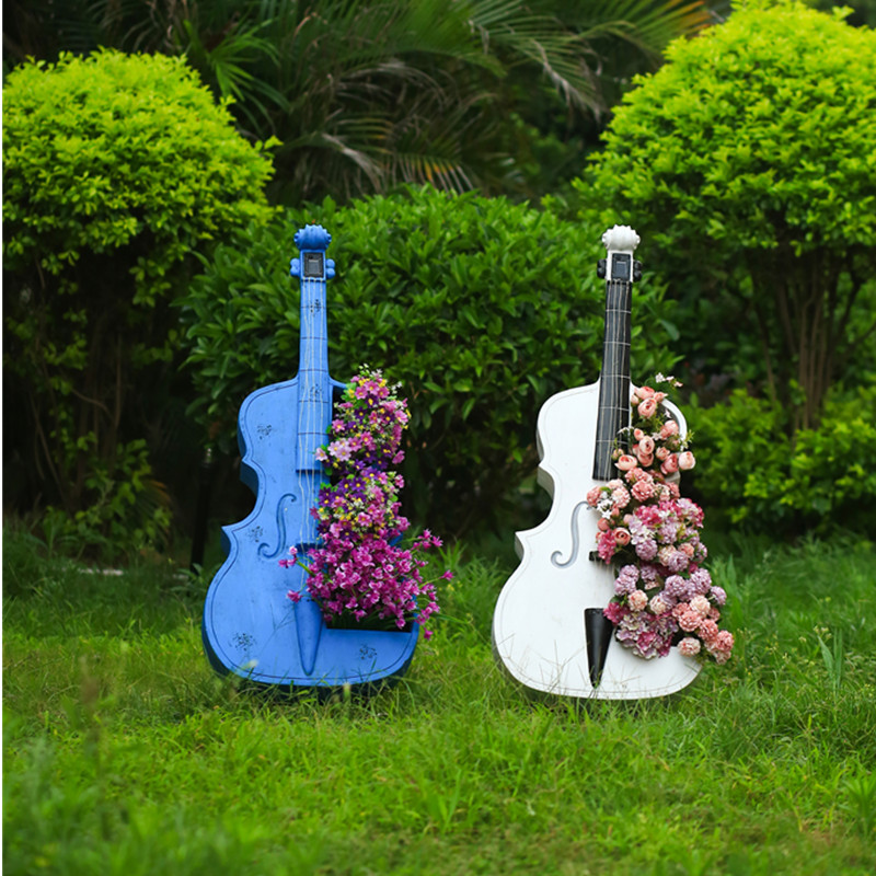 Cello-Shaped Garden Statue Lar - Resin Art Gift For Wedding ulasan dan harga