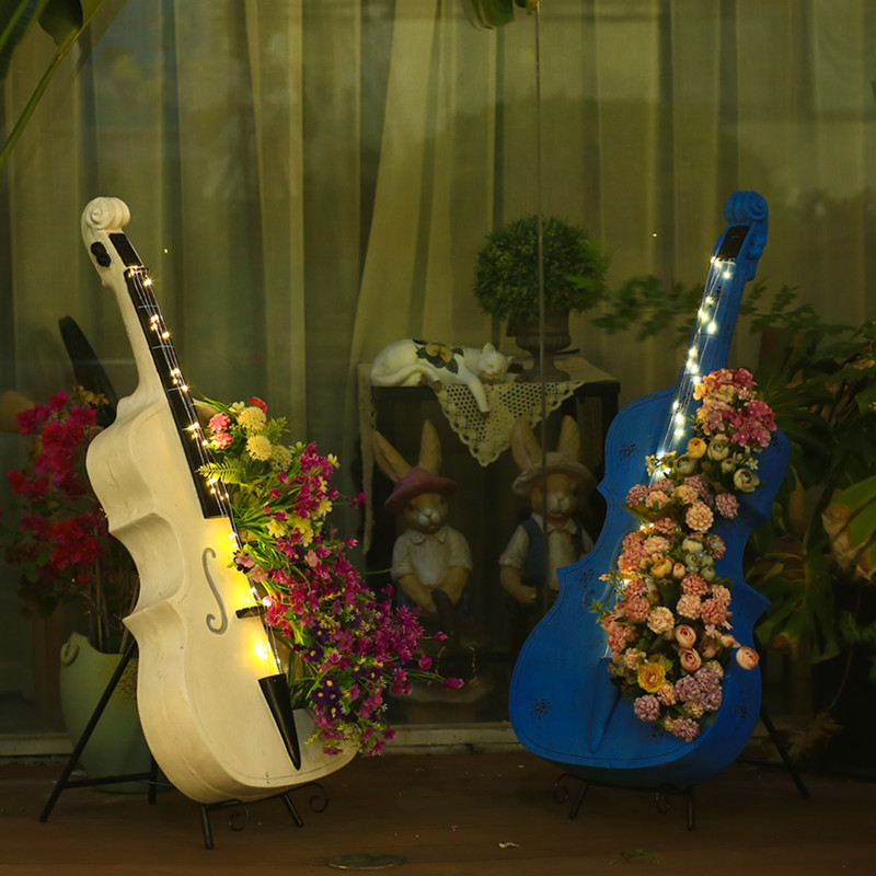 Cello-Shaped Garden Statue Lar - Resin Art Gift For Wedding ulasan dan harga