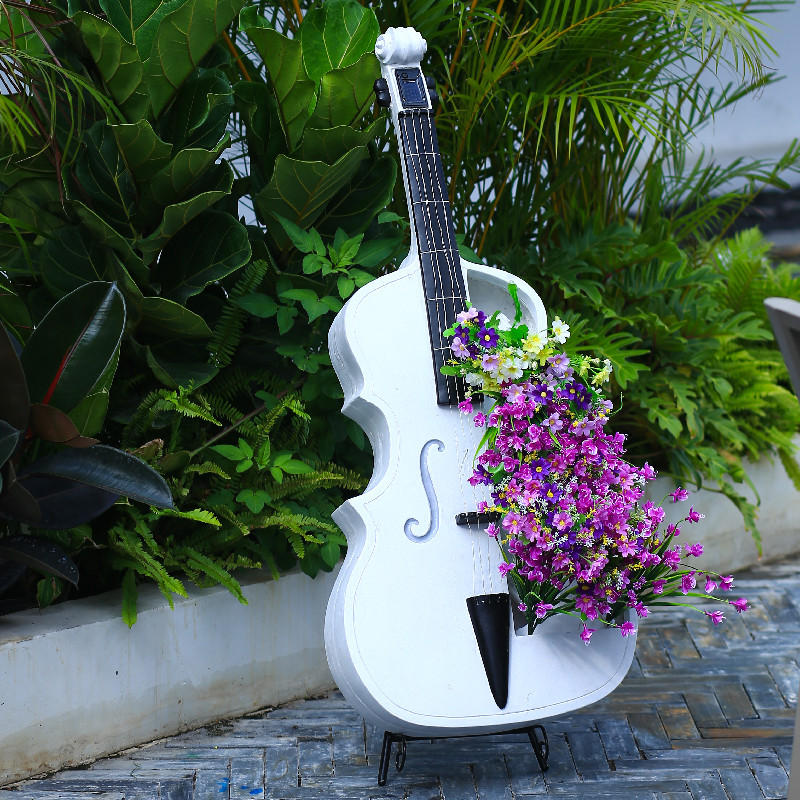 Cello-Shaped Garden Statue Lar - Resin Art Gift For Wedding ulasan dan harga