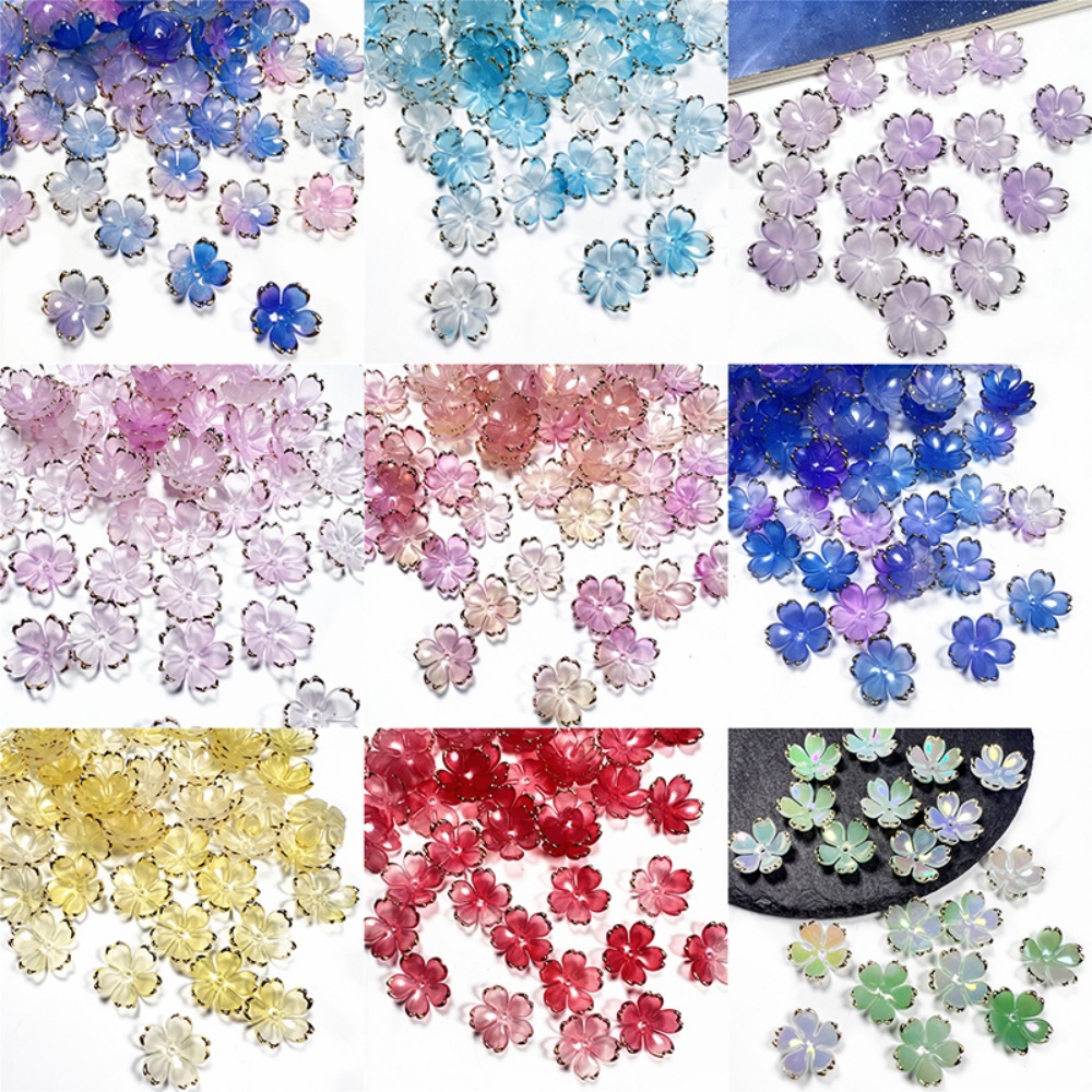 50pcs/lot 19mm Acrylic Cherry  - Resin Art Handmade ulasan dan harga