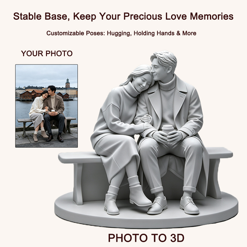 Custom 3D Printed Couple Figur - Resin Art Gift For Wedding ulasan dan harga