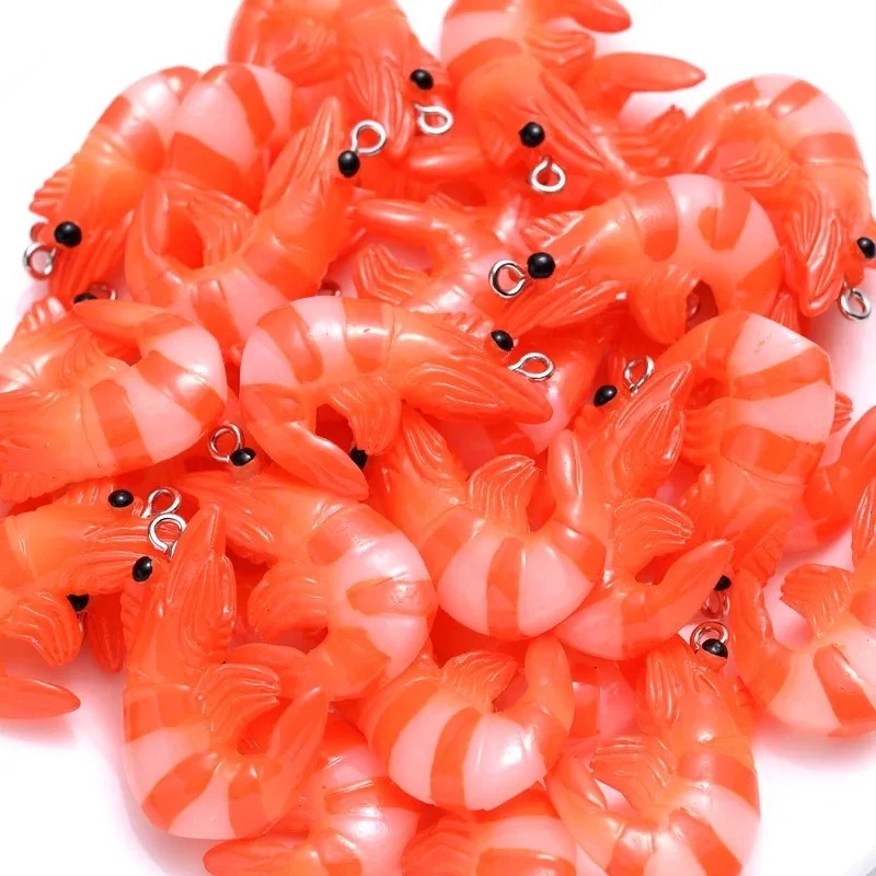 10Pcs 3D Simulated Lobster Shr - Resin Art Handmade ulasan dan harga