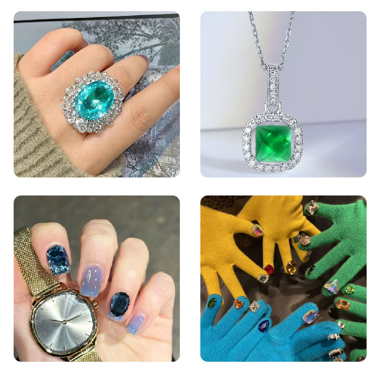 DIY Cube Ring Necklace Bracele - Resin Art Necklace ulasan dan harga