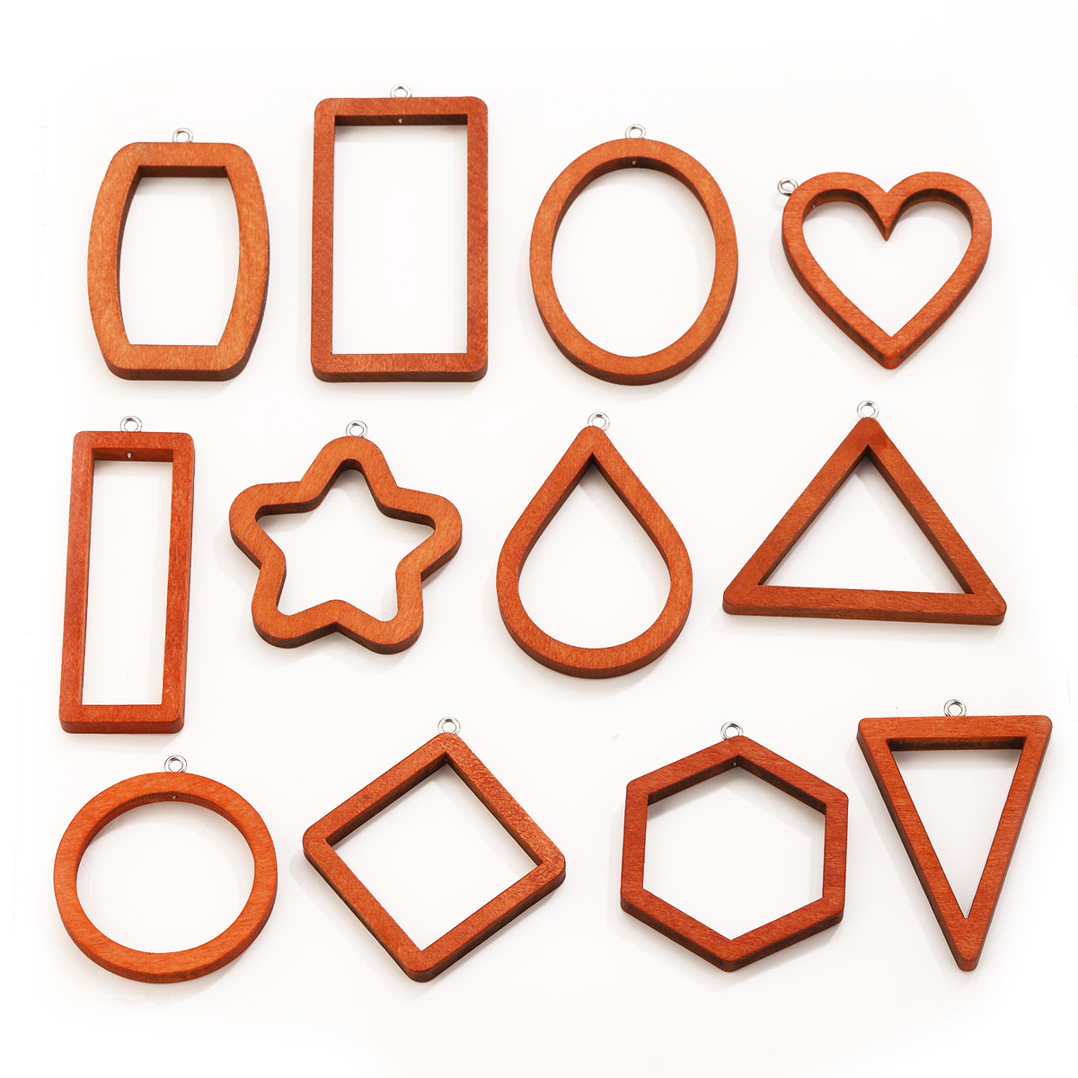 10PCS Triangle Rectangle Wood  - Resin Art Handmade ulasan dan harga