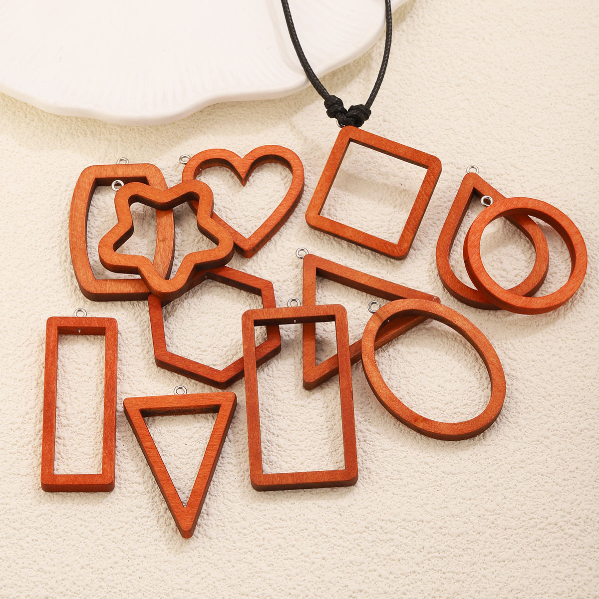 10PCS Triangle Rectangle Wood  - Resin Art Handmade ulasan dan harga