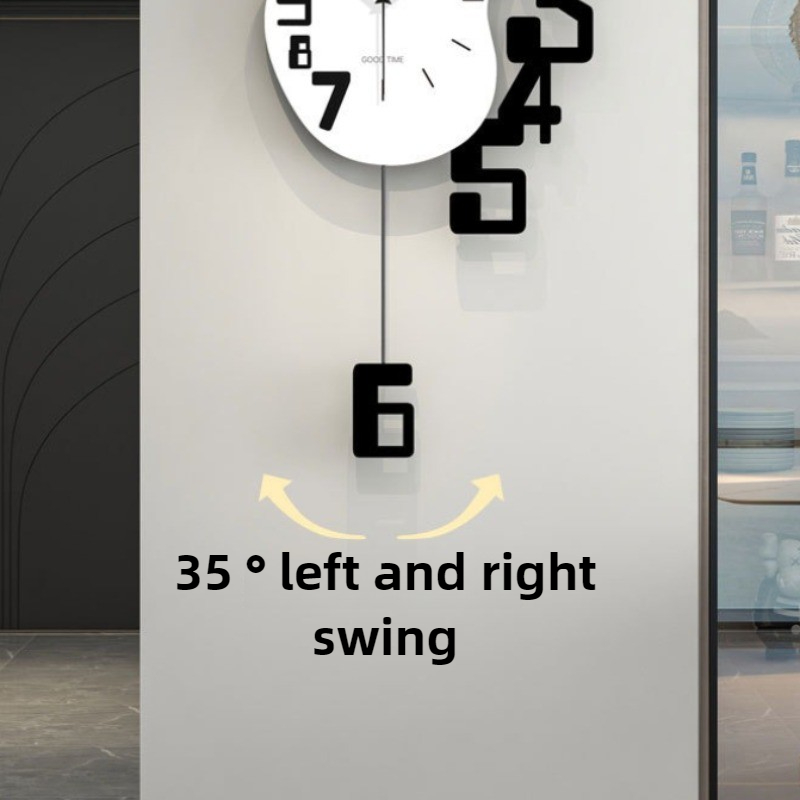 Luxury Wall Clock Living Room  - Resin Art Clock ulasan dan harga