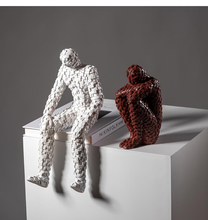 Mosaic Figures Sculpture Abstr - Resin Art Furniture ulasan dan harga